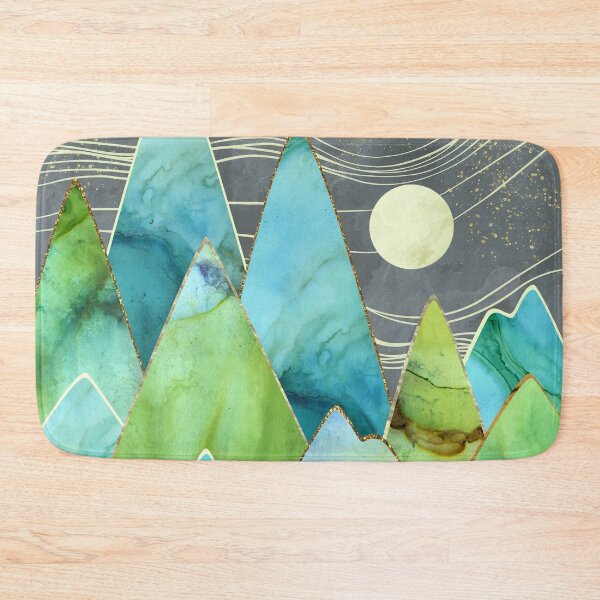 Item preview, Moonlit Mountains designed and sold by spacefrogdesign.