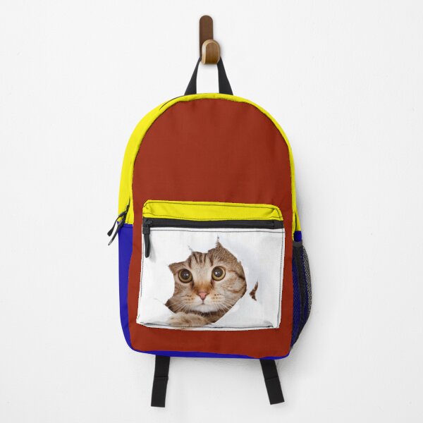 Item preview, CAT PEEKING BACKPACK designed and sold by RetroPlaceee.