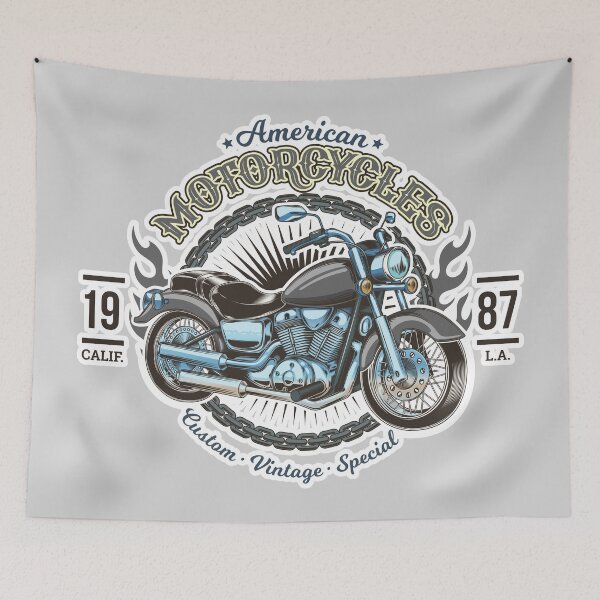 Item preview, American Motorcycles - A motorcycle design with the slogan American Motorcycles 1987 designed and sold by velisani.