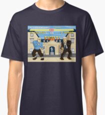 French Theory Fighter - Foucault vs Derrida Classic T-Shirt