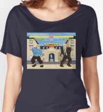 French Theory Fighter - Foucault vs Derrida Women's Relaxed Fit T-Shirt