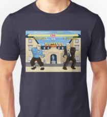French Theory Fighter - Foucault vs Derrida Unisex T-Shirt