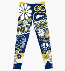 Michigan Flower Collage Leggings