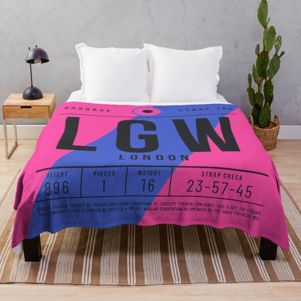Item preview, Etiqueta de equipaje E - LGW Londres Inglaterra Reino Unido designed and sold by VoodooCircus.