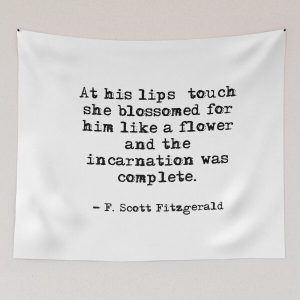 Item preview, At his lips touch - Fitzgerald quote designed and sold by peggieprints.
