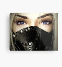 Inevitable Ascension - Lux with Gasmask Metal Print