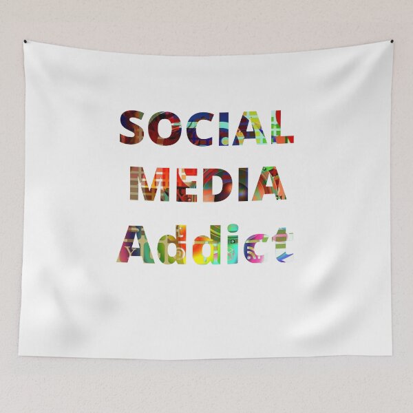 Item preview, Social Media Addict designed and sold by kryative.
