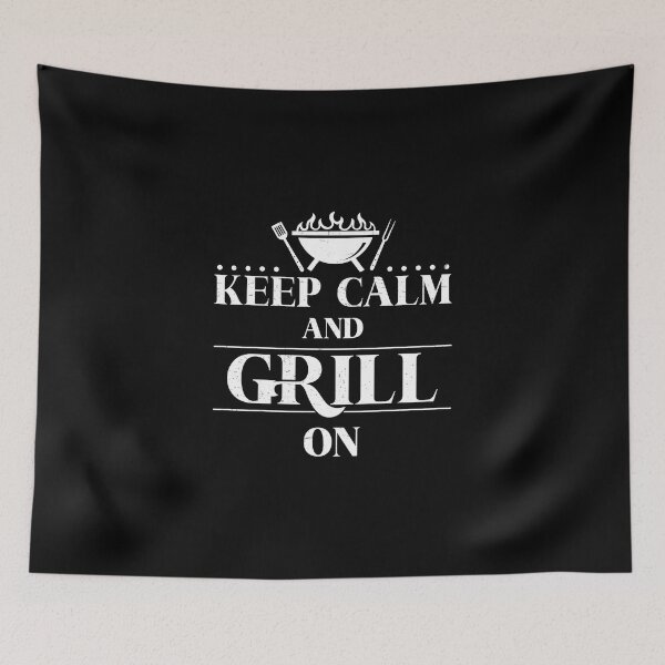 Item preview, Keep Calm Funny Grilling Meat Humor For Grillmaster Bbq Fans designed and sold by StrongShirts.