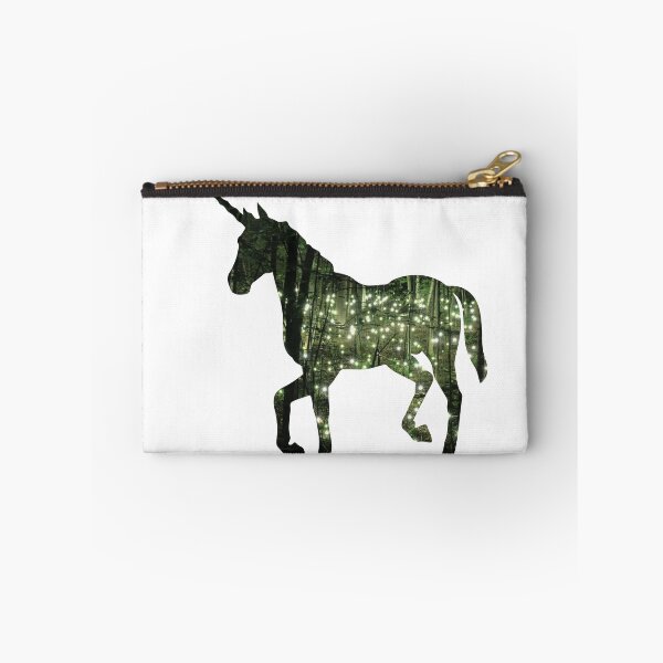 Item preview, UNICORN IN FAIRY LIGHTS FOREST designed and sold by acatherine.