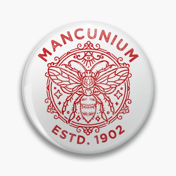 Item preview, Mancunium 1902, Manchester United FC, MUFC Football Worker Bee Design designed and sold by Proverbial Wisdom Design.