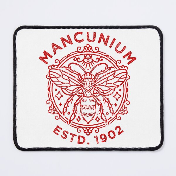 Item preview, Mancunium 1902, Manchester United FC, MUFC Football Worker Bee Design designed and sold by Proverbial Wisdom Design.