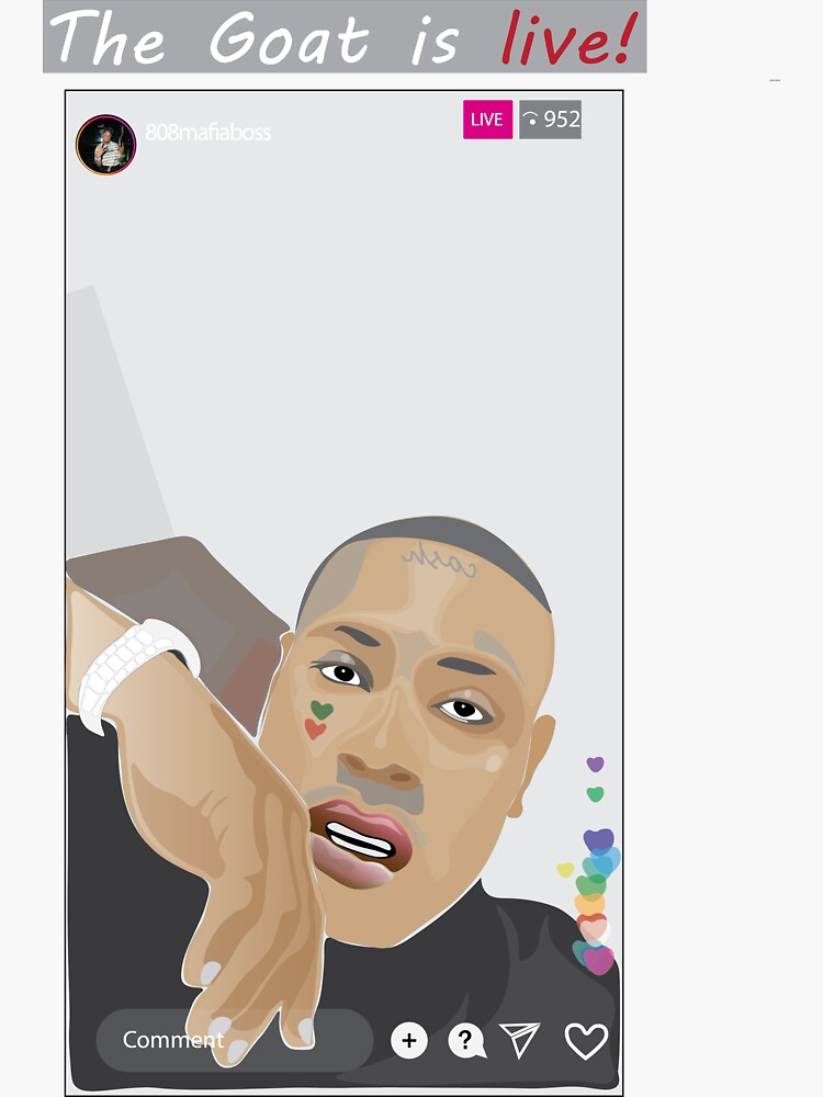 "Southside IG Live Sticker, Southside The GOAT sticker" Sticker for