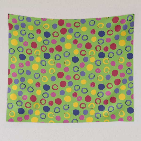 Item preview, Snazzy Lime Green Medium Polka designed and sold by Dittsim.