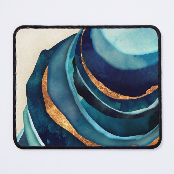 Item preview, Abstract Blue with Gold designed and sold by spacefrogdesign.