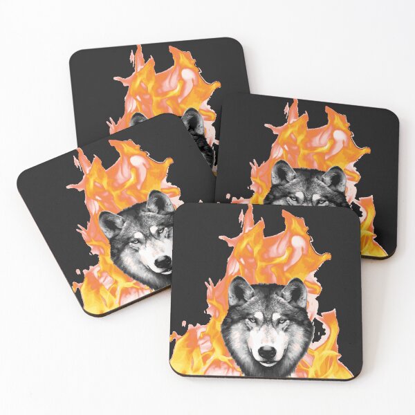 Item preview, Zidika wolf fire  designed and sold by ghostart32.