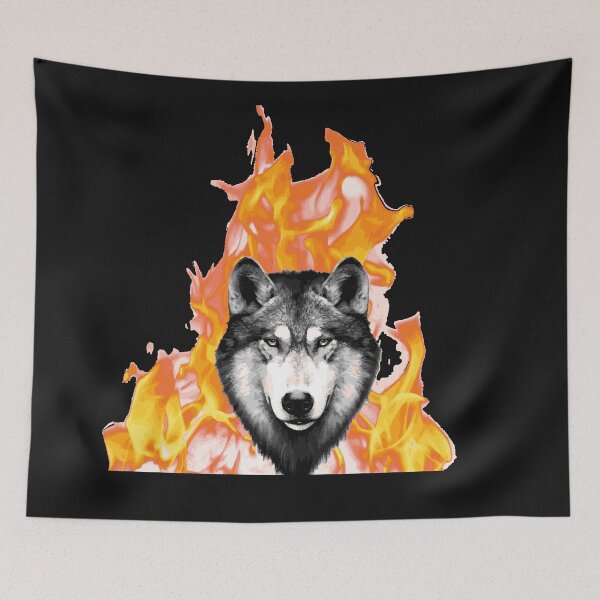 Item preview, Zidika wolf fire  designed and sold by ghostart32.