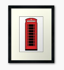 British Red Phone Box Framed Print