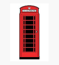 British Red Phone Box Photographic Print