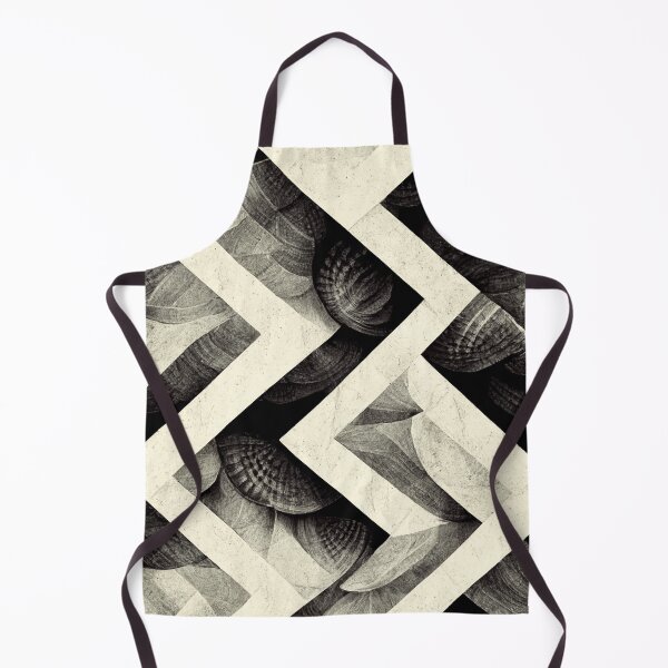 Item preview, Zig zag sea shells black and white designed and sold by chika-gallery.