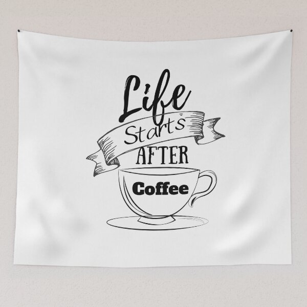 Item preview, Life Starts After Coffee designed and sold by Elvira Hyvönen.