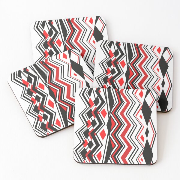Item preview, Modern Abstract Ukrainian Ornament • Black and red designed and sold by boozkova-vorona.