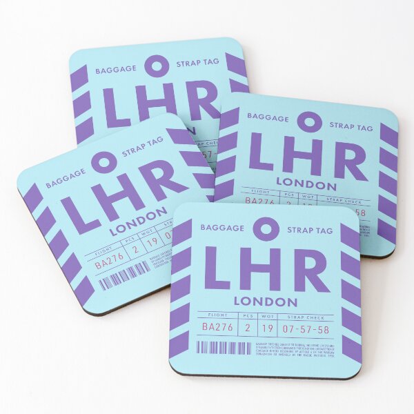 Item preview, Baggage Tag D - LHR London England UK designed and sold by VoodooCircus.