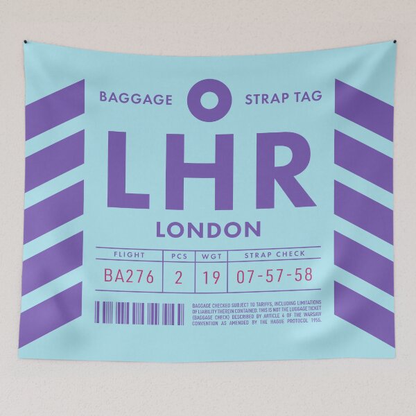 Item preview, Baggage Tag D - LHR London England UK designed and sold by VoodooCircus.