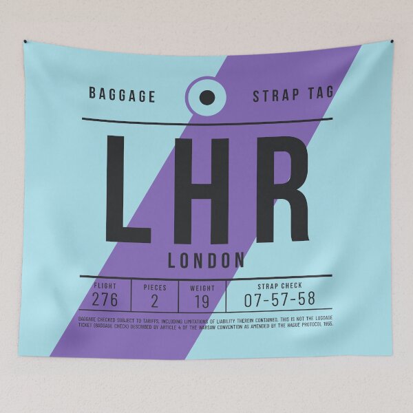 Item preview, Baggage Tag E - LHR London England UK designed and sold by VoodooCircus.