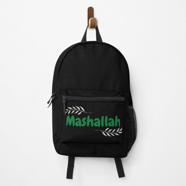 Item preview, Mashallah, What Allah has willed has happened - Islamic, Cute, bubble font, green, leaves designed and sold by SemDesigns1.