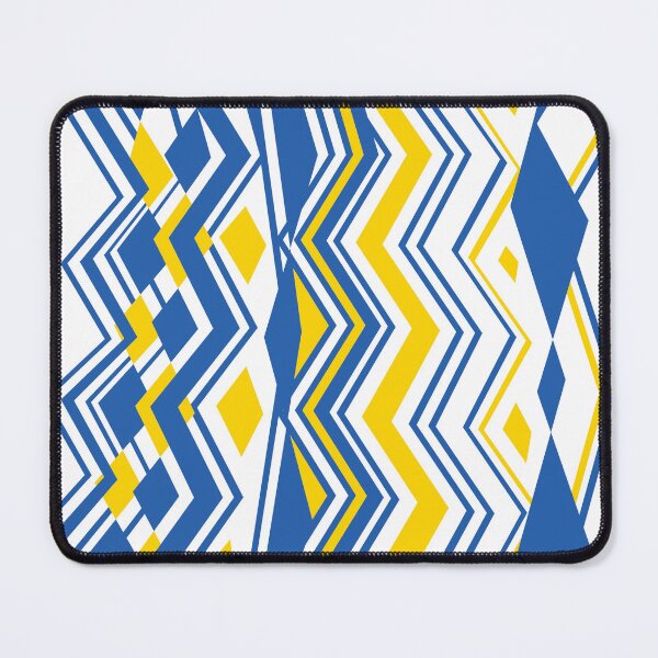 Item preview, Modern Abstract Ukrainian Ornament • Blue yellow designed and sold by boozkova-vorona.