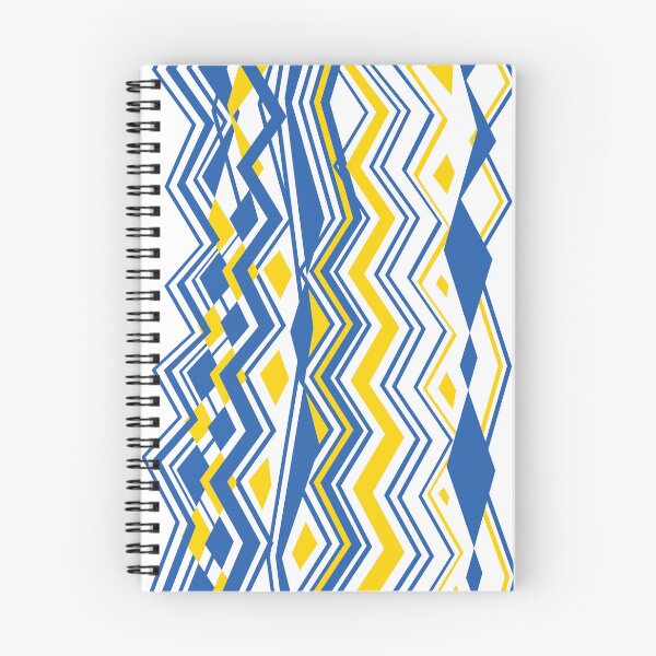 Item preview, Modern Abstract Ukrainian Ornament • Blue yellow designed and sold by boozkova-vorona.