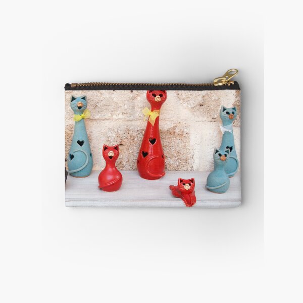 Item preview, Group of colored souvenir ceramic cats designed and sold by EG Creativity Art.