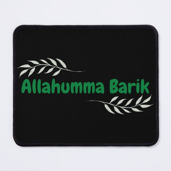 Item preview, Allahumma Barik, May Allah Bless Him - Islamic, Cute, bubble font, green, leaves designed and sold by SemDesigns1.
