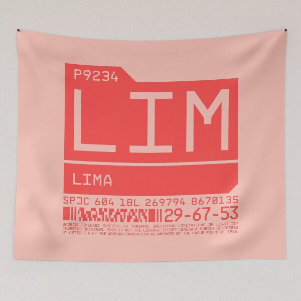 Item preview, Luggage Tag C - LIM Lima Peru designed and sold by VoodooCircus.