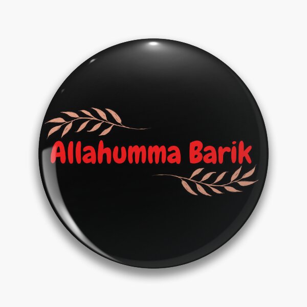 Item preview, Allahumma Barik, May Allah Bless Him - Islamic, Cute, bubble font, red, leaves designed and sold by SemDesigns1.