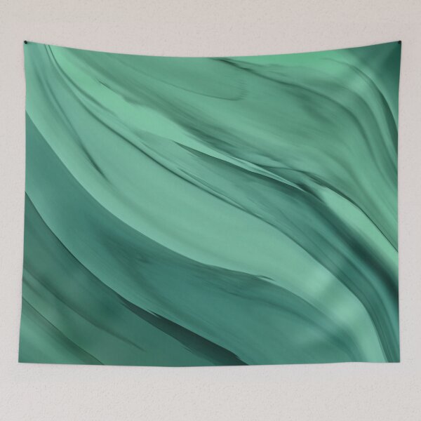 Item preview, Ocean Green watercolor ink abstract designed and sold by k9printart.