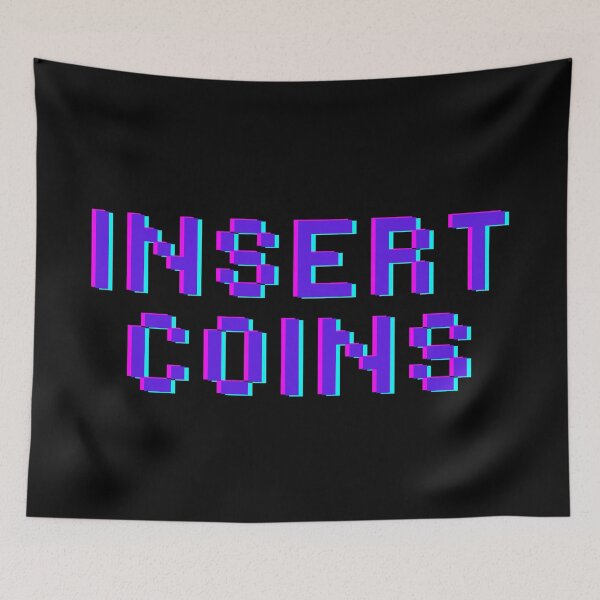 Item preview, INSERT COINS- for retro video game lovers designed and sold by DesignsByDaddy.