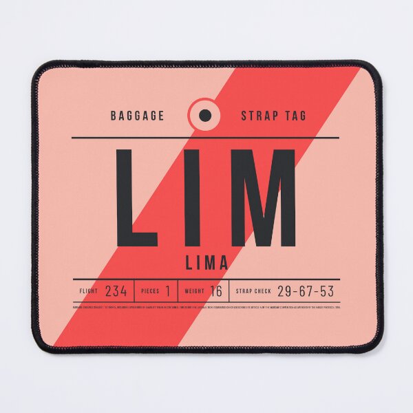Item preview, Luggage Tag E - LIM Lima Peru designed and sold by VoodooCircus.
