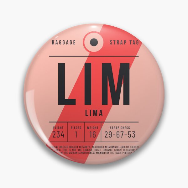 Item preview, Luggage Tag E - LIM Lima Peru designed and sold by VoodooCircus.