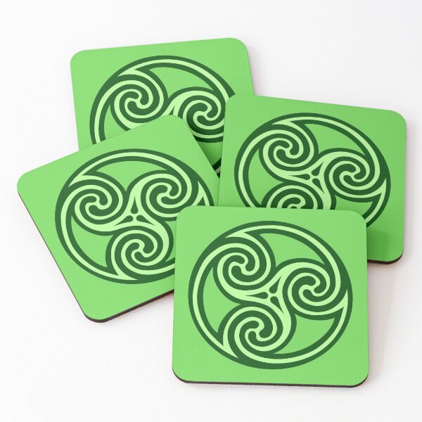 Item preview, Celtic Triskele Ornament,Lime and Emerald Green designed and sold by Marymarice.