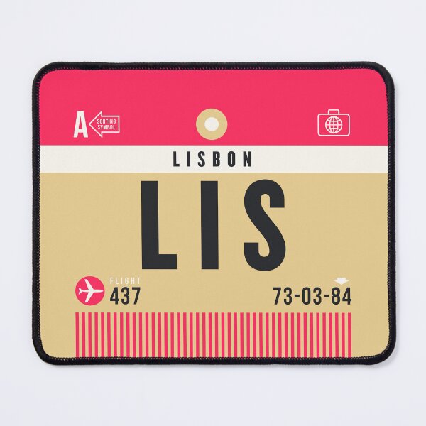 Item preview, Luggage Tag A - LIS Lisbon Portugal designed and sold by VoodooCircus.
