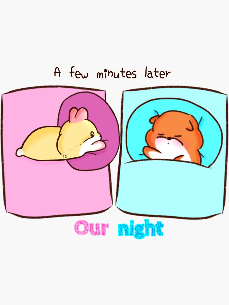 "Hamster Hamster Lover Our night v3" Sticker for Sale by