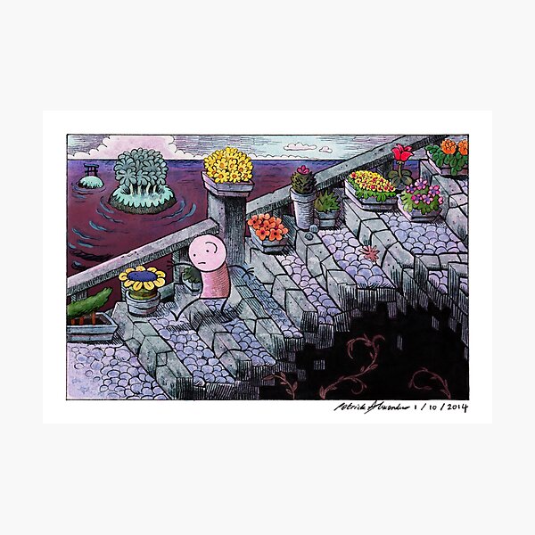 Raymondo and Big Steps Photographic Print