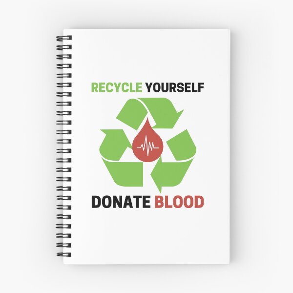 Artikelvorschau, Recyceln Sie sich selbst, spenden Sie Blut 2 entworfen und verkauft von GoaTeeGram.