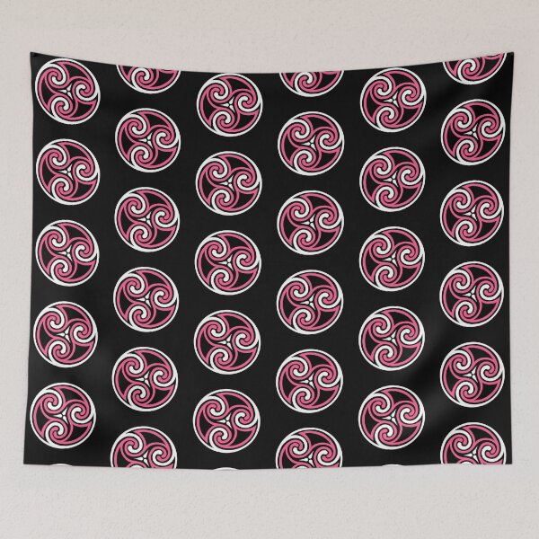 Item preview, Celtic Triskele Ornament, Fuchsia, Black and White  designed and sold by Marymarice.
