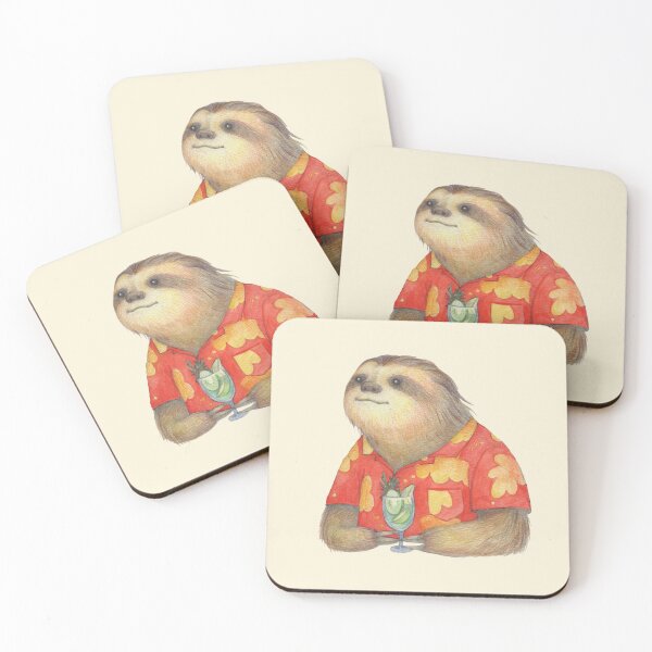 Item preview, Sloth and Caipirinha designed and sold by hahaha-creative.