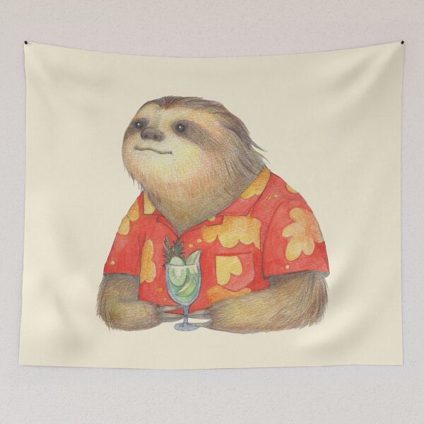 Item preview, Sloth and Caipirinha designed and sold by hahaha-creative.