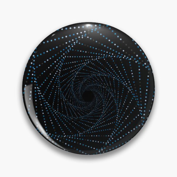 Item preview, Spiral Hexagon Blue Dots Pattern designed and sold by JenTrinhArt.