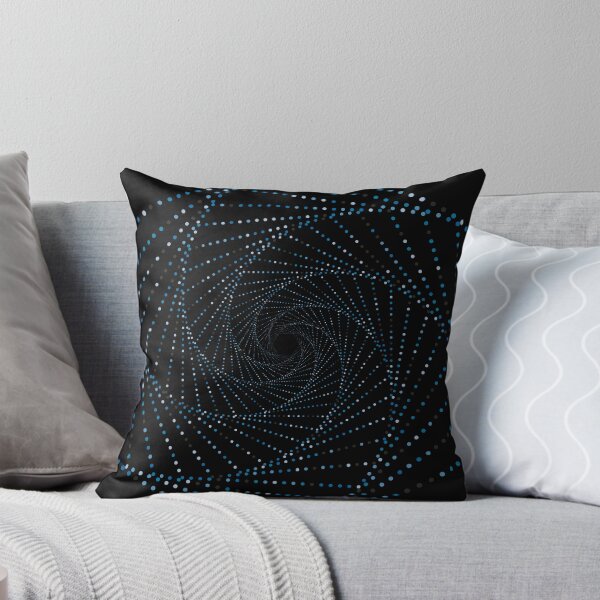 Item preview, Spiral Hexagon Blue Dots Pattern designed and sold by JenTrinhArt.