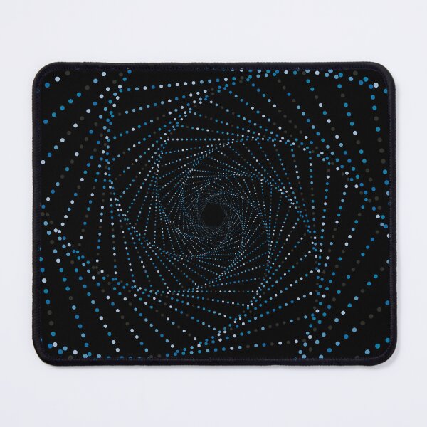 Item preview, Spiral Hexagon Blue Dots Pattern designed and sold by JenTrinhArt.